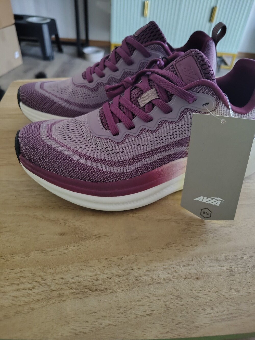 Avia Women's Plum / Lavender Lace-Up Athletic Shoes